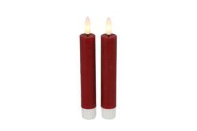 Countryfield led dinerkaars s 15cm 2 stuks - rood