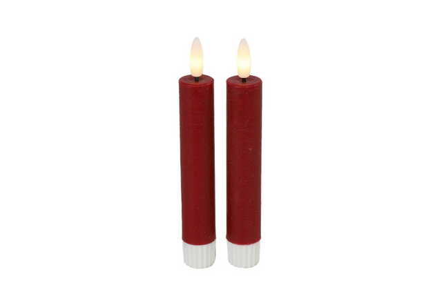 Countryfield led dinerkaars s 15cm 2 stuks - rood