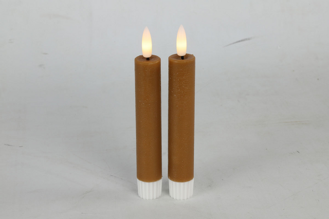 Countryfield led dinerkaars s 15cm 2 stuks - amber
