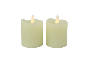 Countryfield led stompkaars antiek 5x7cm 2 stuks - creme