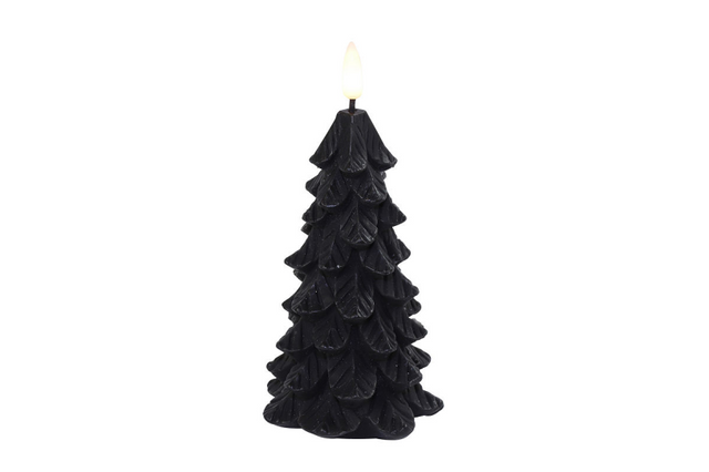 Countryfield led kerstboomkaars m 7x17,5cm - zwart