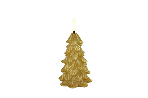 Countryfield led kerstboomkaars s 7x14cm - goud
