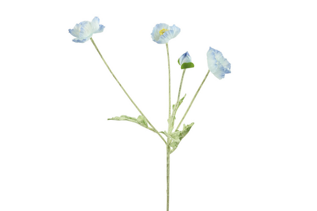 Countryfield kunstbloem cosmea l.blauw 10x10x61cm