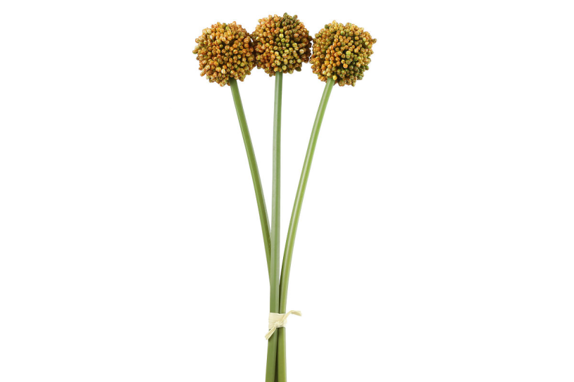 Countryfield kunstbloem allium sativum oranje 55cm