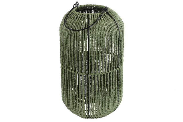 Countryfield windlicht ise l groen 22x23x39cm