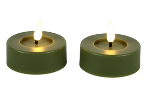 Countryfield led theelicht maxi rustiek cm 2 stuks - l.groen