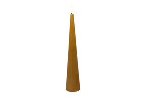 Countryfield led kegelkaars rustiek 5x5x29,5cm - amber