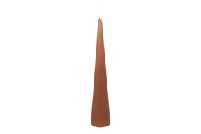 Countryfield led kegelkaars rustiek 5x5x29,5cm - roze