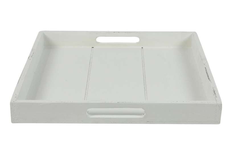 Countryfield dienblad vierkant claudina 30cm wit