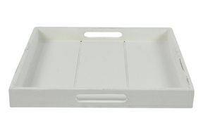 Countryfield dienblad vierkant claudina 30cm wit