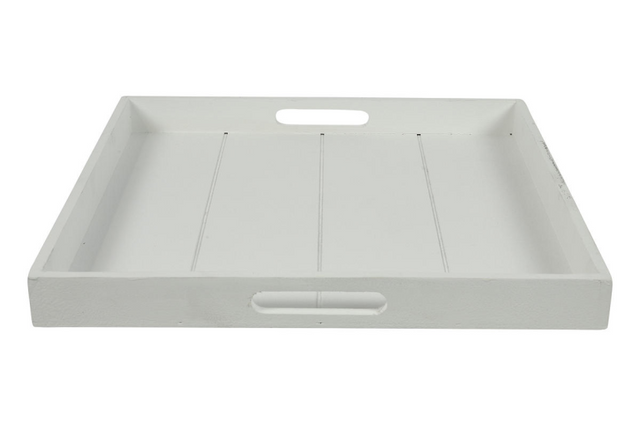 Countryfield dienblad vierkant claudina 40cm wit