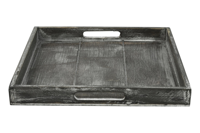Countryfield dienblad vierkant claudina 30cm grey wash