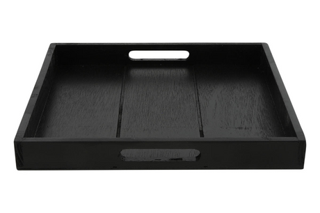 Countryfield dienblad vierkant claudina 30cm zwart