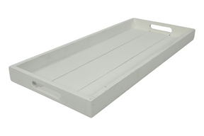 Countryfield dienblad claudina s wit 21x48x3,5cm