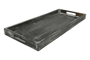 Countryfield dienblad claudina s grey-wash 21x48x3,5cm