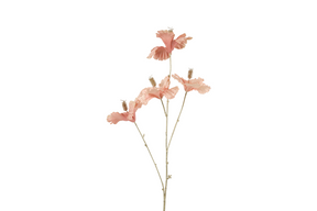Countryfield kunstbloem hibiscus m roze goud 81cm