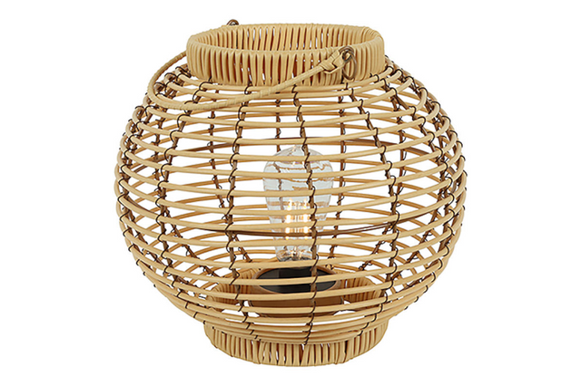 Countryfield led windlicht convex sabine m licht bruin