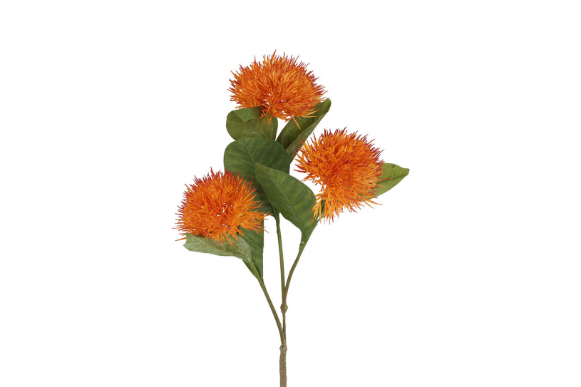 Countryfield kunstbloem carthamus oranje 86cm