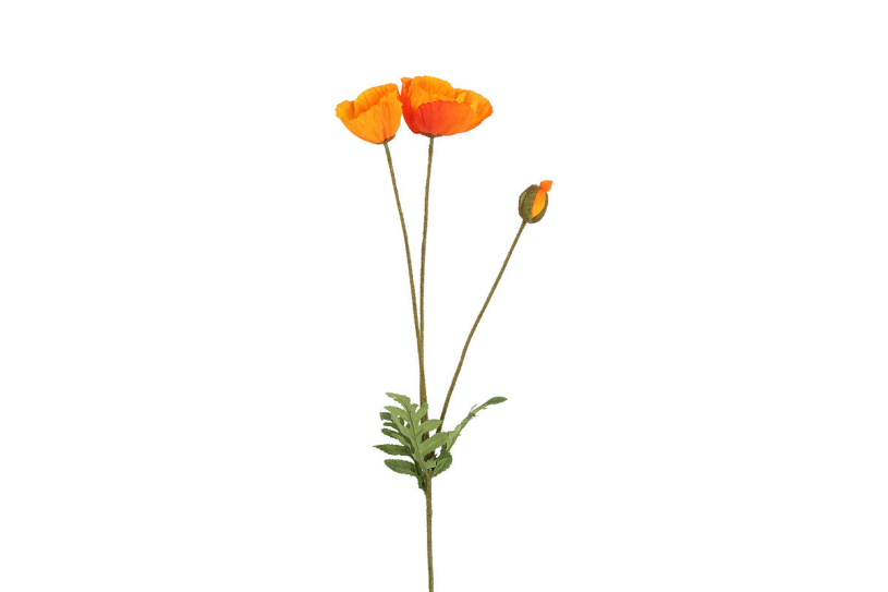 Countryfield kunstbloem papaver oranje 95cm