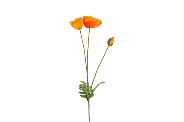 Countryfield kunstbloem papaver oranje 95cm