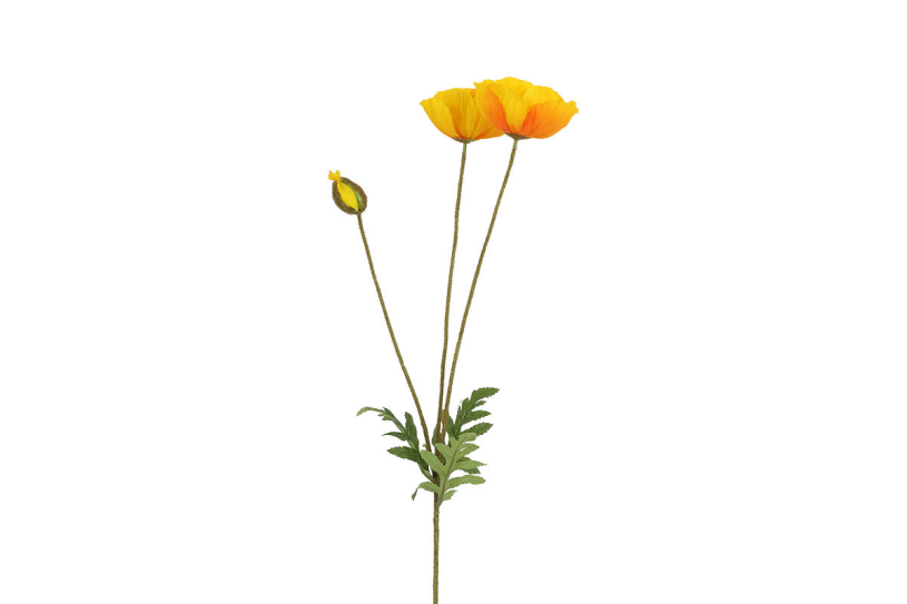 Countryfield kunstbloem papaver geel 95cm