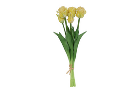 Countryfield kunstbloem tulipa boeket 47cm geel