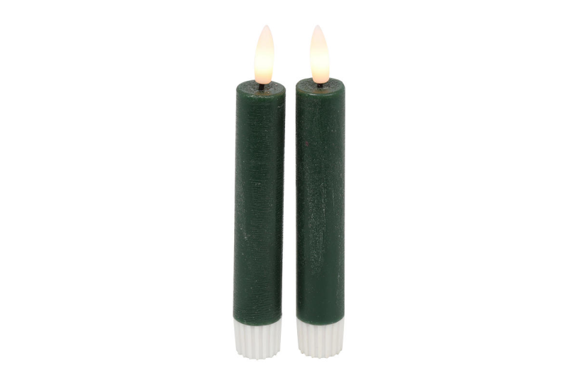 Countryfield led dinerkaars rustiek s 15cm 2 stuks - donk. g