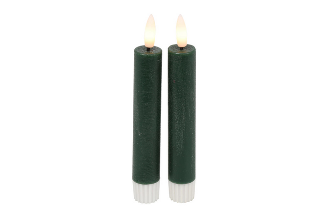 Countryfield led dinerkaars rustiek s 15cm 2 stuks - donk. g