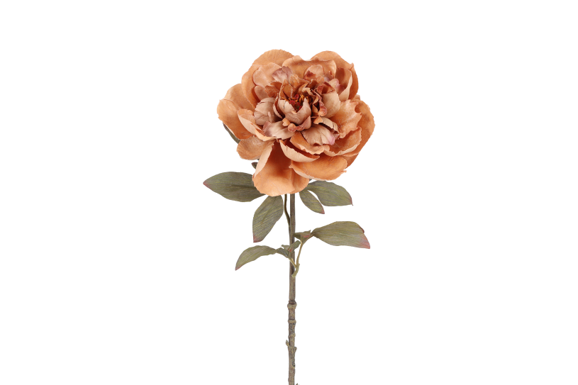 Countryfield kunstbloem peony sibel l l.bruin 57cm