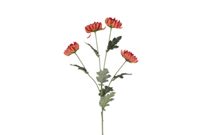 Countryfield kunstbloem chrysanthemum x4 roze 84cm