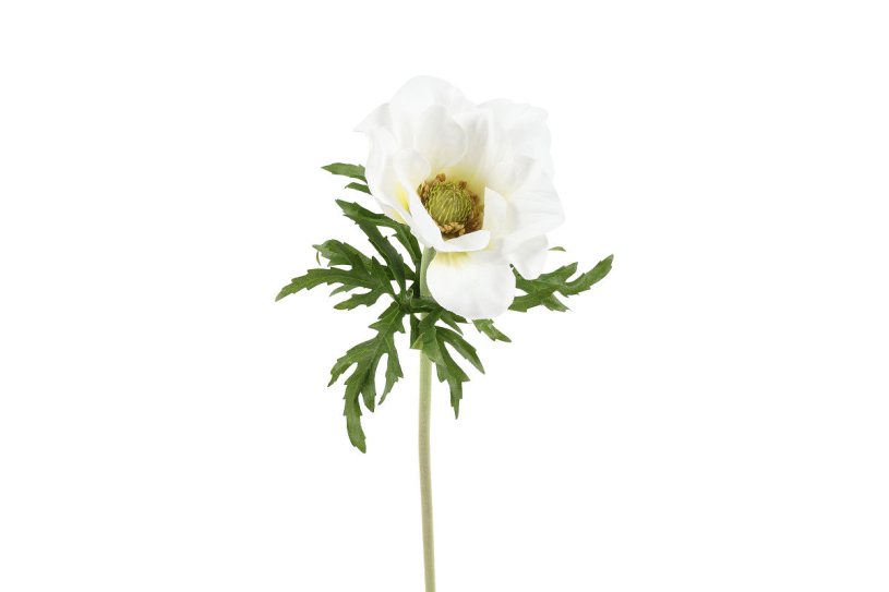 Countryfield kunstbloem anemone l wit 8x6x52cm