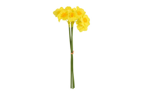 Countryfield kunstbundel narcissus 3x geel 10x10x41cm