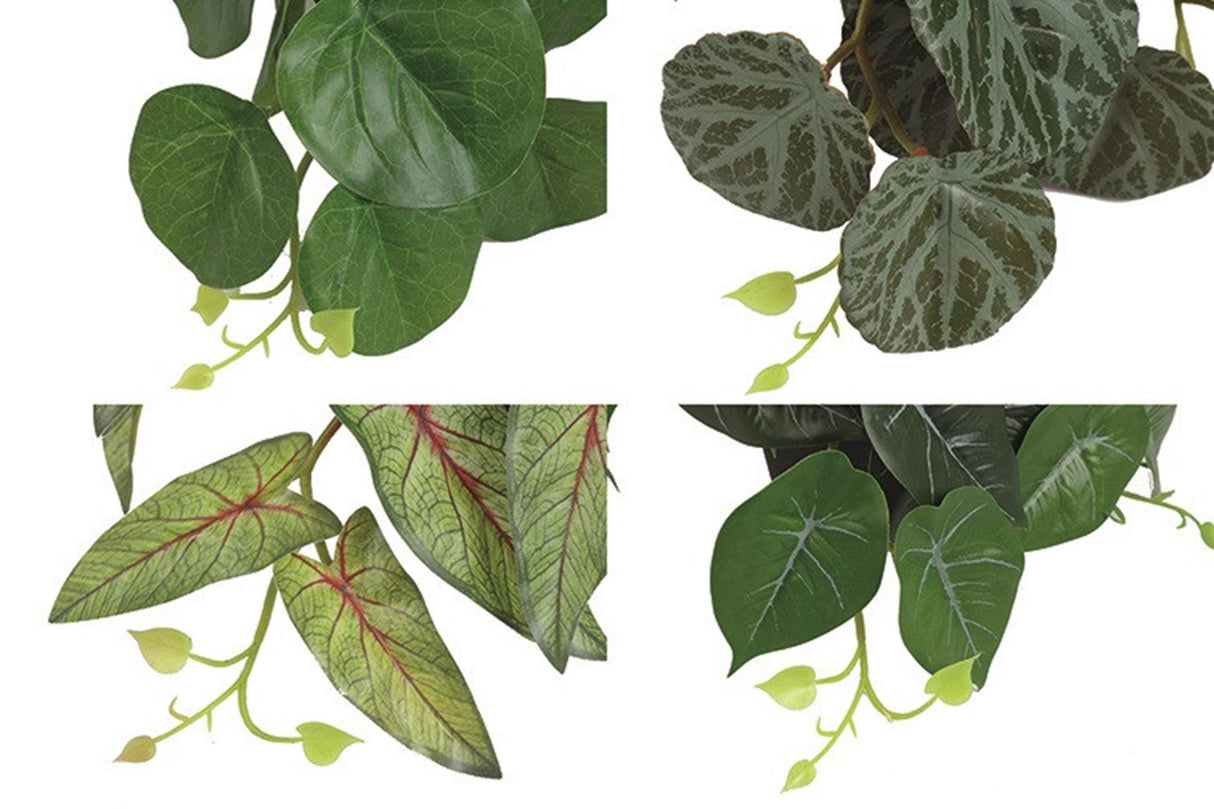 Countryfield kunstplant hang s groen 4 assorti 49x28x20cm