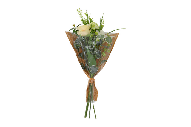 Countryfield kunstboeket rosa lilium wit 15x15x60cm