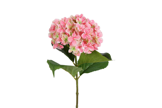 Countryfield kunstbloem hydrangea l l.roze 12x12x67cm
