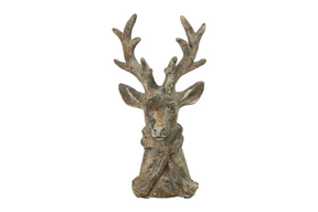 Countryfield hert m sjaal percy s 12x9,5x23cm - grijs