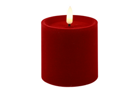 Countryfield led stompkaars velvet s 7,5x7,5x7,5cm - rood