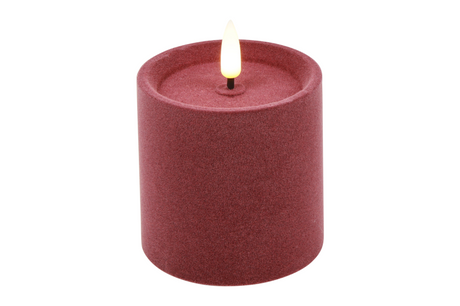 Countryfield led stompkaars velvet s 7,5x7,5x7,5cm - roze
