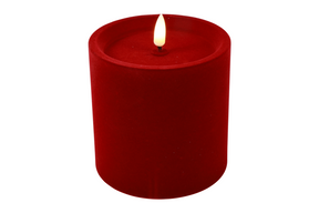 Countryfield led stompkaars velvet s 10x10x10cm - rood