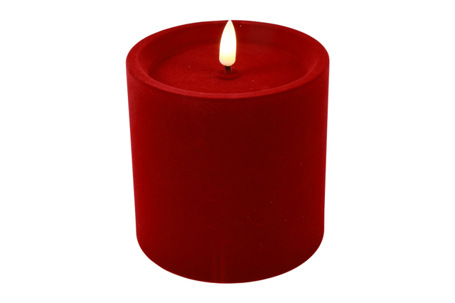 Countryfield led stompkaars velvet s 10x10x10cm - rood