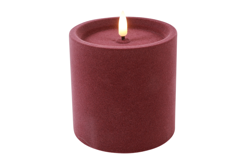 Countryfield led stompkaars velvet s 10x10x10cm - roze