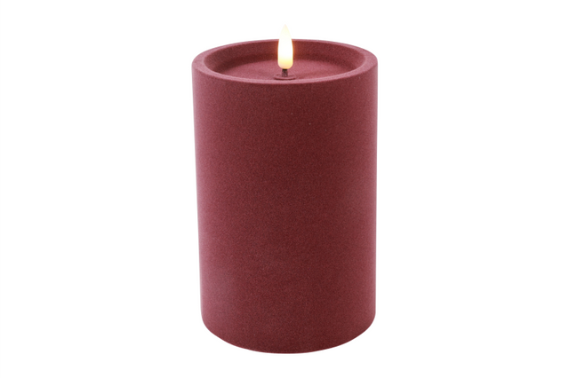 Countryfield led stompkaars velvet m 10x10x15cm - roze