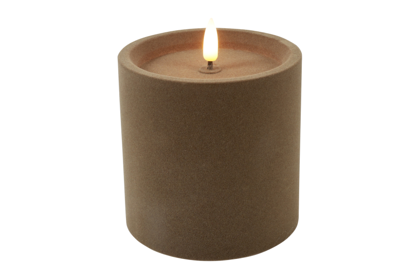 Countryfield led stompkaars velvet s 10x10x10cm - taupe