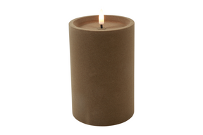 Countryfield led stompkaars velvet m 10x10x15cm - taupe