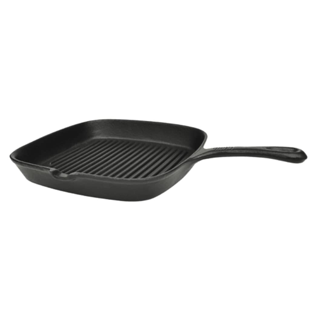 Vidaxl Grill Pan fonte de fer 24 x 23 cm