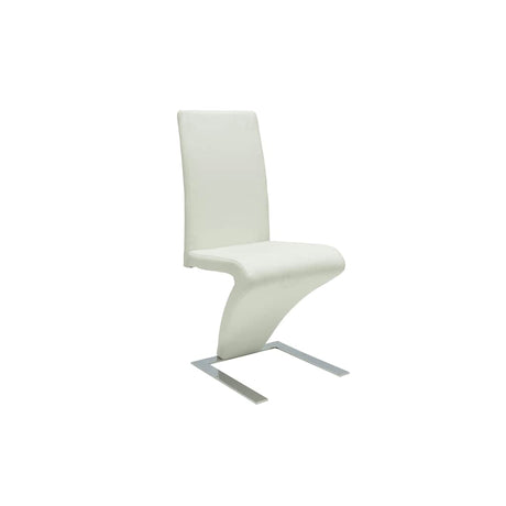 Vidaxl eetkamerstoelen 2 st kunstleer wit