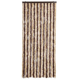 Vidaxl vliegengordijn 90x220 cm chenille beige en lichtbruin