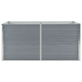 Vidaxl plantenbak verhoogd 160x80x77 cm gegalvaniseerd staal grijs
