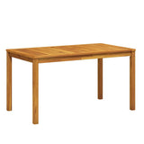 Vidaxl tuintafel 140x80x74 cm massief acaciahout