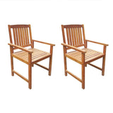 Vidaxl tuinstoelen 2 st massief acaciahout bruin
